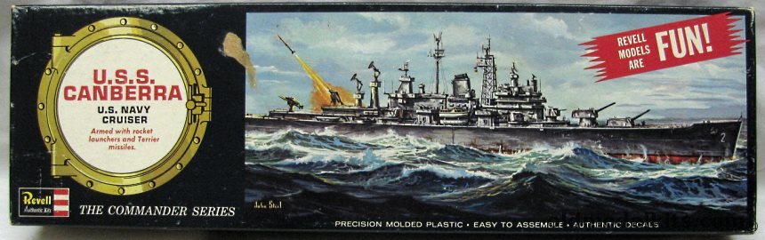 Revell 1/480 USS Canberra CAG2 Guided Missile Cruiser - The Commander Series Issue, H372-170 plastic model kit